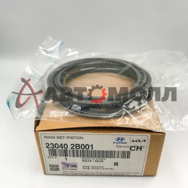 Кольца поршневые Hyundai/Kia 230402B001 Hyundai Solaris 10- CEED, SOUL 09- RIO 11- I30 07-
