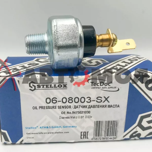 Датчик давления масла Stellox 0608003SX Mazda 323 626 1.3-2.2i 1.7D 1989-1998 Accent 1.3-1.5 2000-