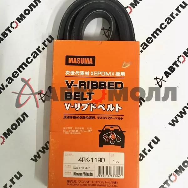 Ремень поликлиновой 4PK1190 Masuma FAMILIA E3, 5 '85-'94