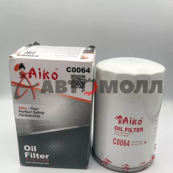 Фильтр масляный Aiko C0064 Hyundai Accent LC 2000-