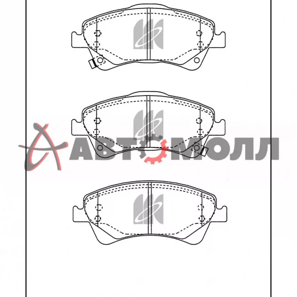 Колодки тормозные передние Kashiyama D2289MH Auris ADE150 oct 06-