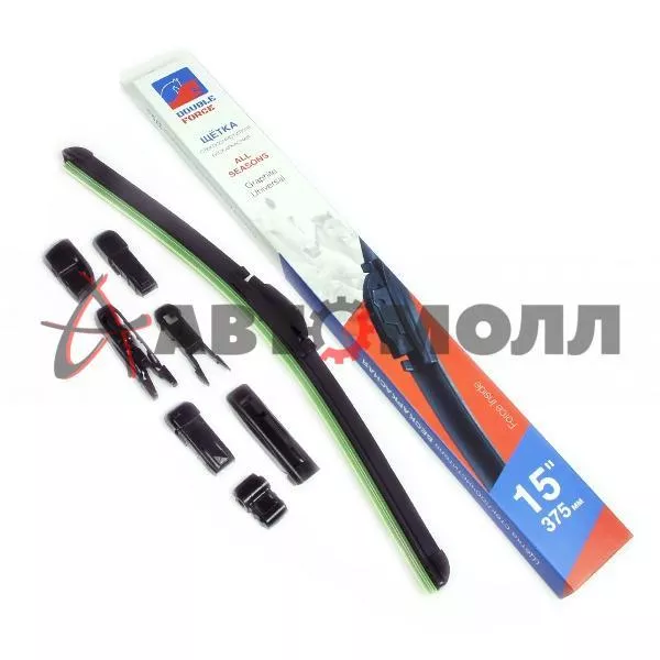 Щетка стеклоочистителя бескаркасная Double Force 375мм 15
