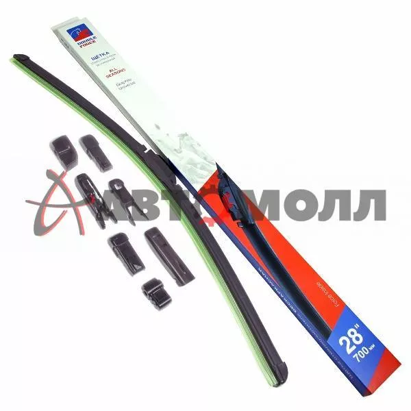 Щетка стеклоочистителя бескаркасная Double Force 700мм 28