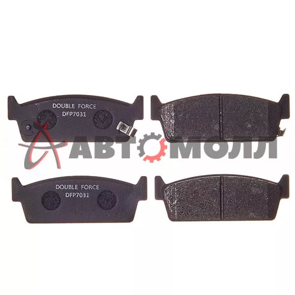 Колодки тормозные задние DoubleForce DFP7031 Nissan Laurel C33 1990- C34 C35 Skyline R32 R33 Cefiro