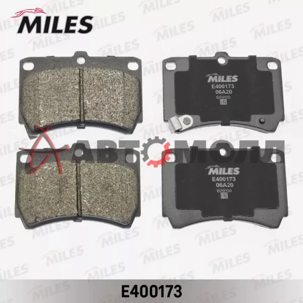 Колодки тормозные передние Miles E400173 MZ Demio 96-, Familia BG# 89-96 BHA# 94-; KI Rio 04-07