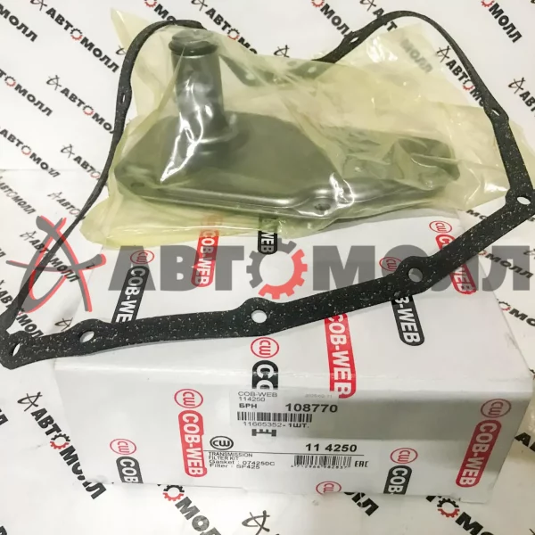 Фильтр АКПП COB-WEB 114250 с прокл Mitsubishi H5H F4R H5F K4M K9K 3A90 3A92 3B20 H4M B4D M4R H4D