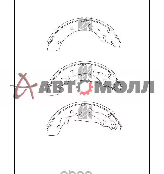 Колодки тормозные задние барабанные Kashiyama K5543 Honda Accord D16B7