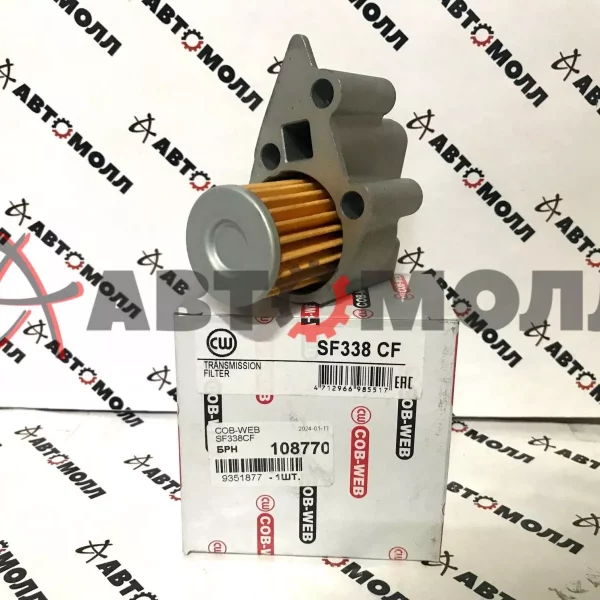 Фильтр АКПП COB-WEB SF338CF в корпусе Nissan Cube March Note HR15DE MR18DE