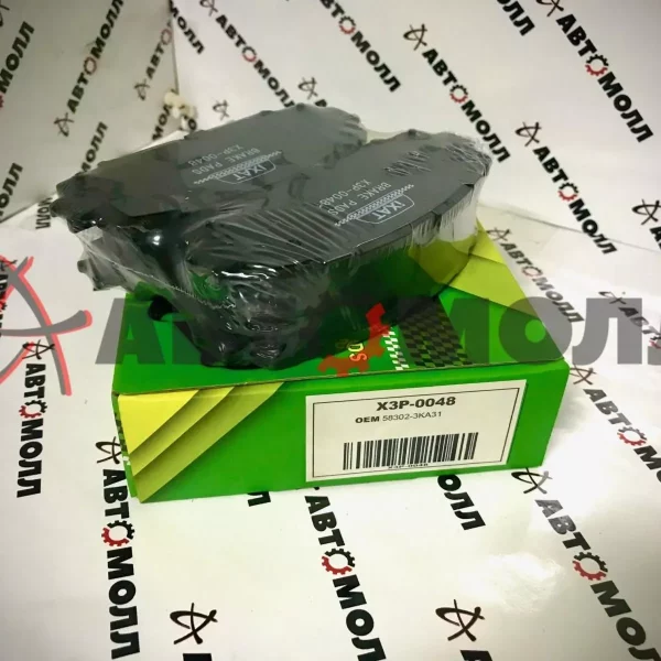 Колодки тормозные передние IXAT X3P0048 TO Vitz, Yaris, Belta (9#) 05-; Corolla NZE141 06-; DA M502E