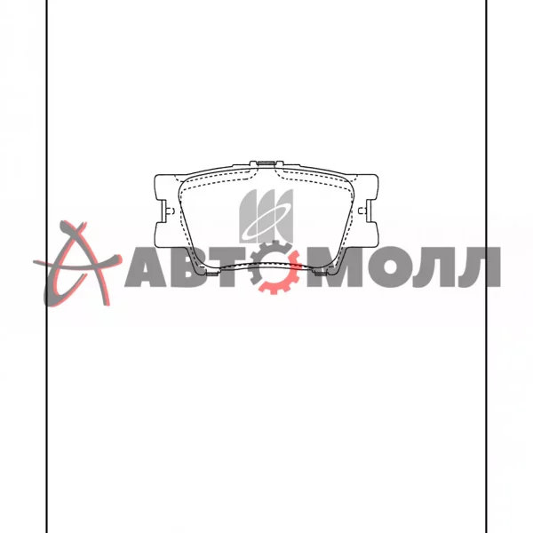 Колодки тормозные задние Toyota 0446642060 Toyota RAV4 ACA30 ALA30 2005- Camry ACV40