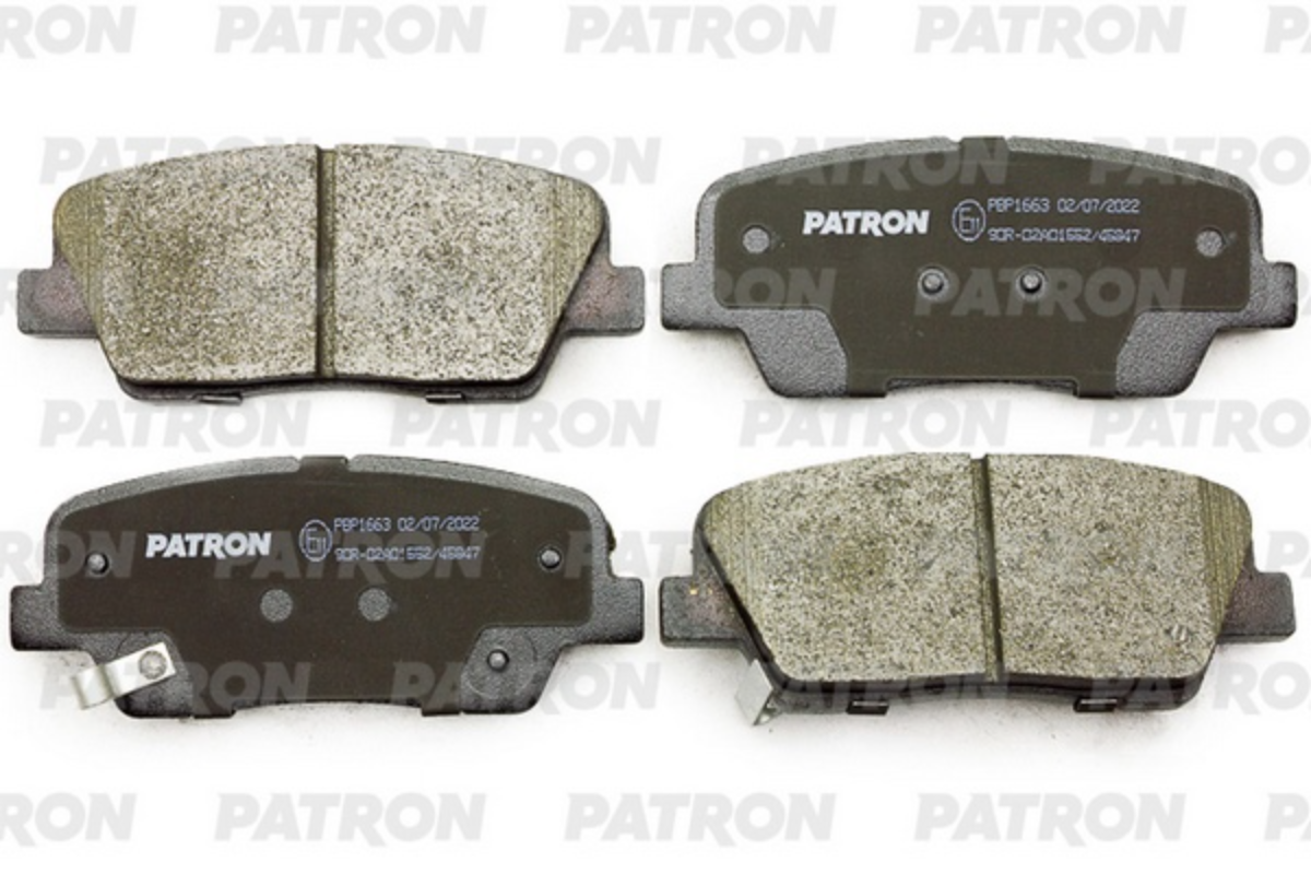 Колодки тормозные задние Patron PBP1663 Hyundai Santa FE 2009- Genesis DK 2009- Kia Sorento XM 2009- Колодки тормозные задние Patron PBP1663 Hyundai Santa FE 2009- Genesis DK 2009- Kia Sorento XM 2009-