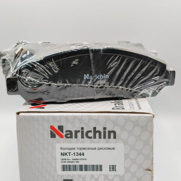 Колодки тормозные передние Narichin NKT1344 VENZA AGV1#, GGV1# '08- (USA) F