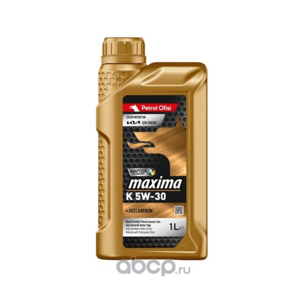 Масло моторное Petrol Ofisi Maxima K 5W-30 ACEA C2/C3 API SP/CF, I 1л (Турция)
