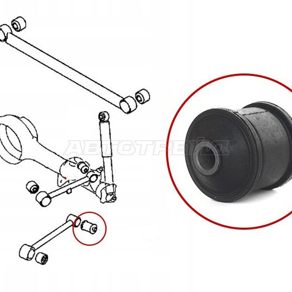 Сайлентблок продольного рычага SAT STMR223792 Mitsubishi Pajero iO 1998-2007 Pajero Pinin 1998-2005
