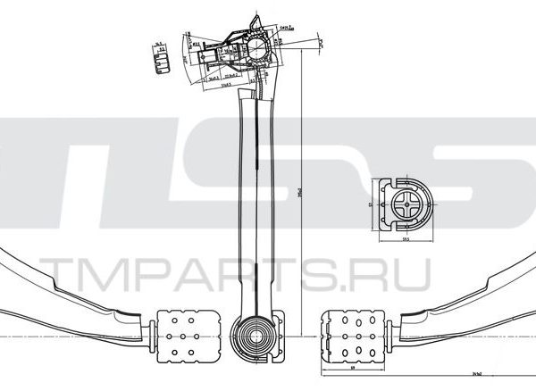 Рычаг подвески передний левый JustDrive JDCP612L Nissan Almera Sunny Sentra N15 B14 1995-2000
